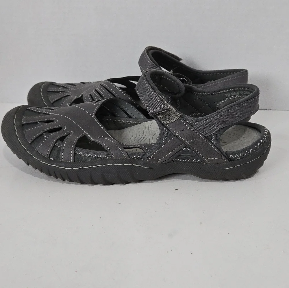 Mary Jane Style Gray Sandals